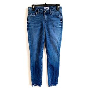 PAIGE Verdugo Ankle Raw Hem Tania Distressed Jeans